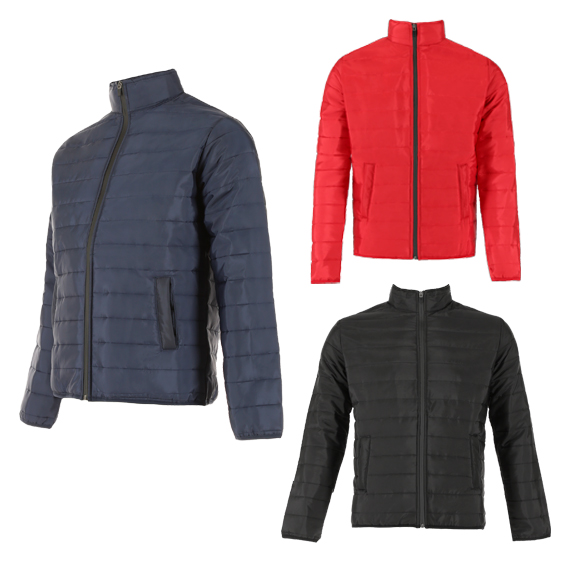 Chamarra con bolsas laterales y cierre repelente al agua. AZUL-LARGE