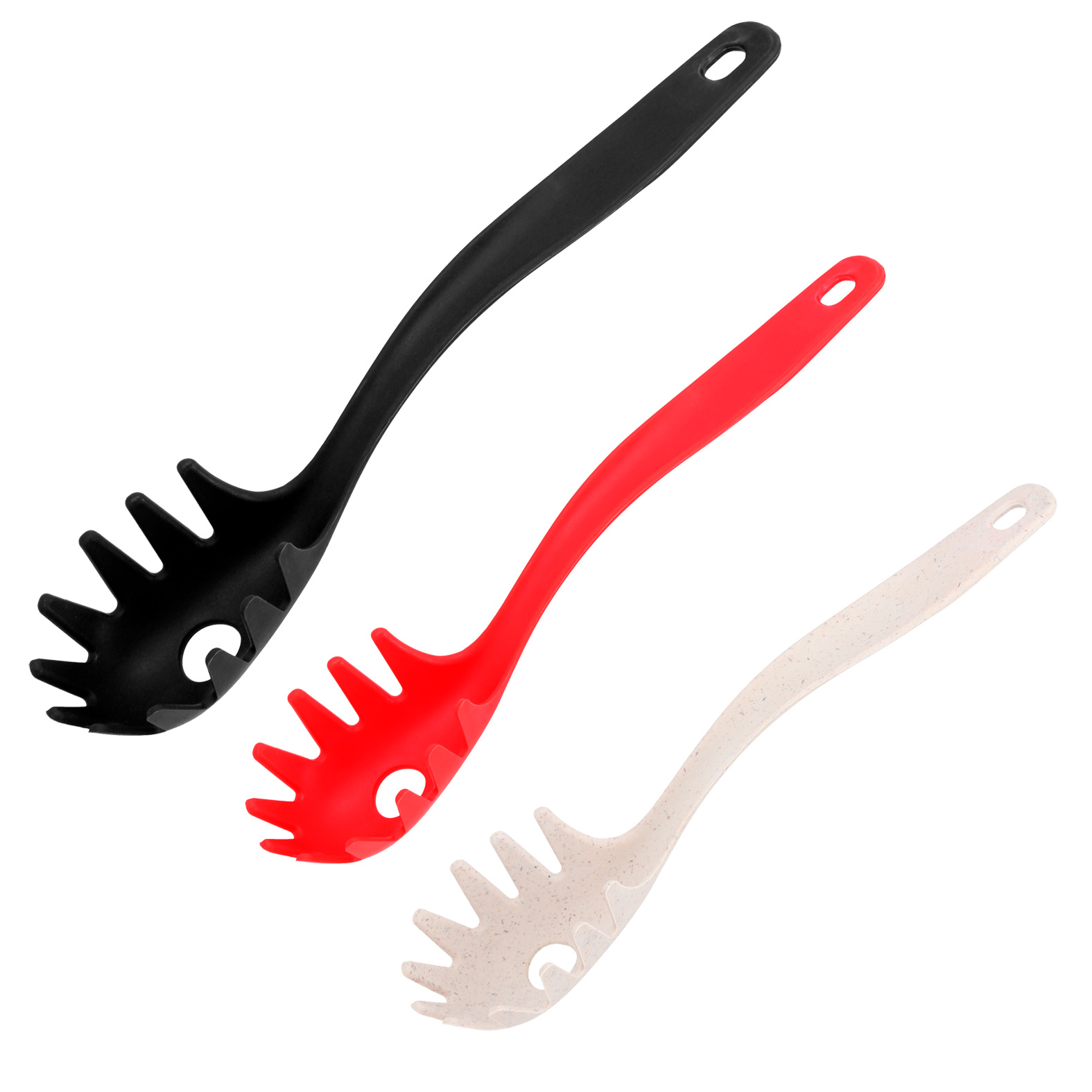 Utensilio de cocina: Cuchara para pasta. No daña el antiadherente, fácil de limpiar, no absorbe grasas ni sabores. AGAVE