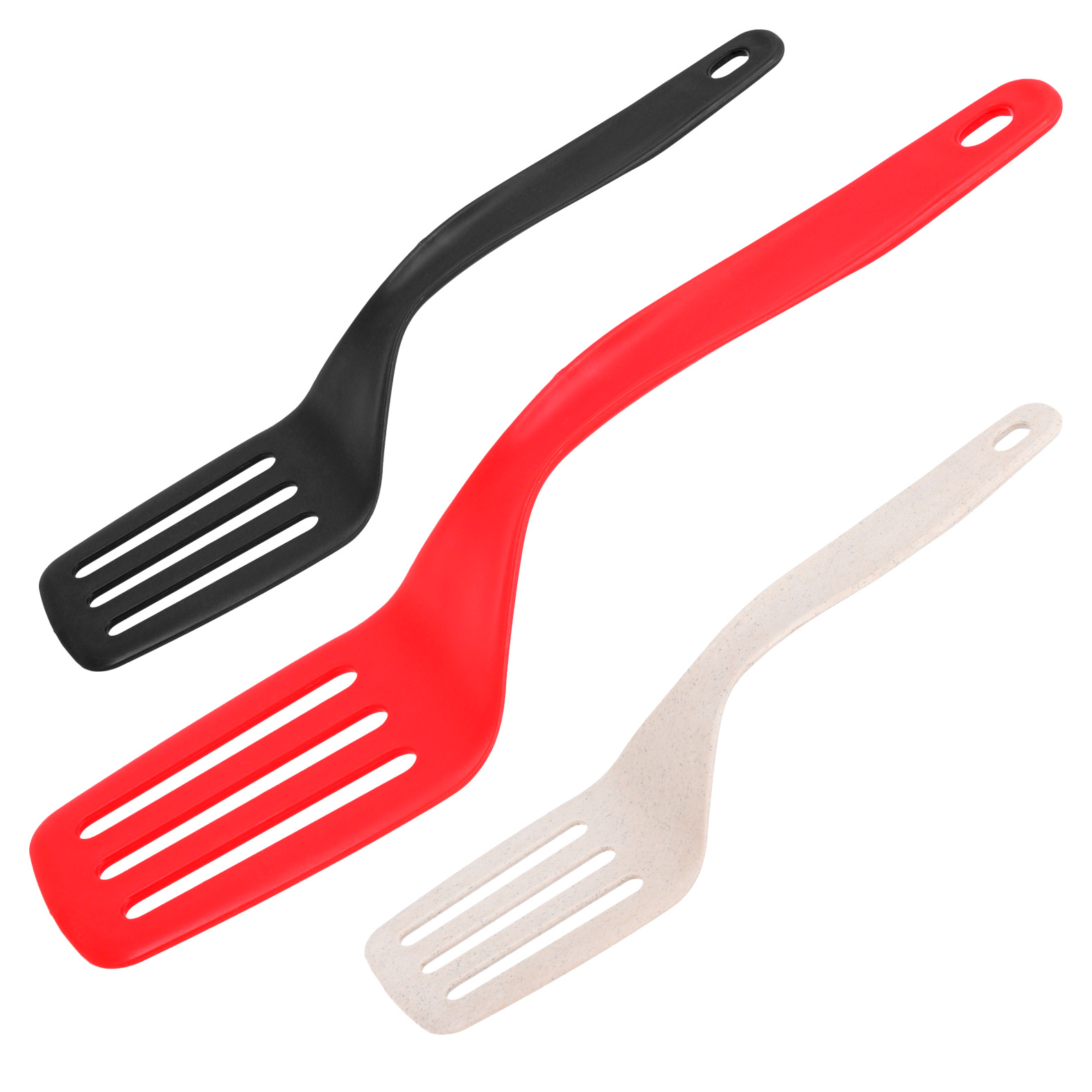 Utensilio de cocina: Volteador. No daña el antiadherente, fácil de limpiar, no absorbe grasas ni sabores. AGAVE