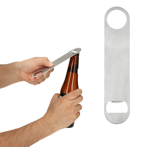 Destapador metálico con doble aro. PLATA