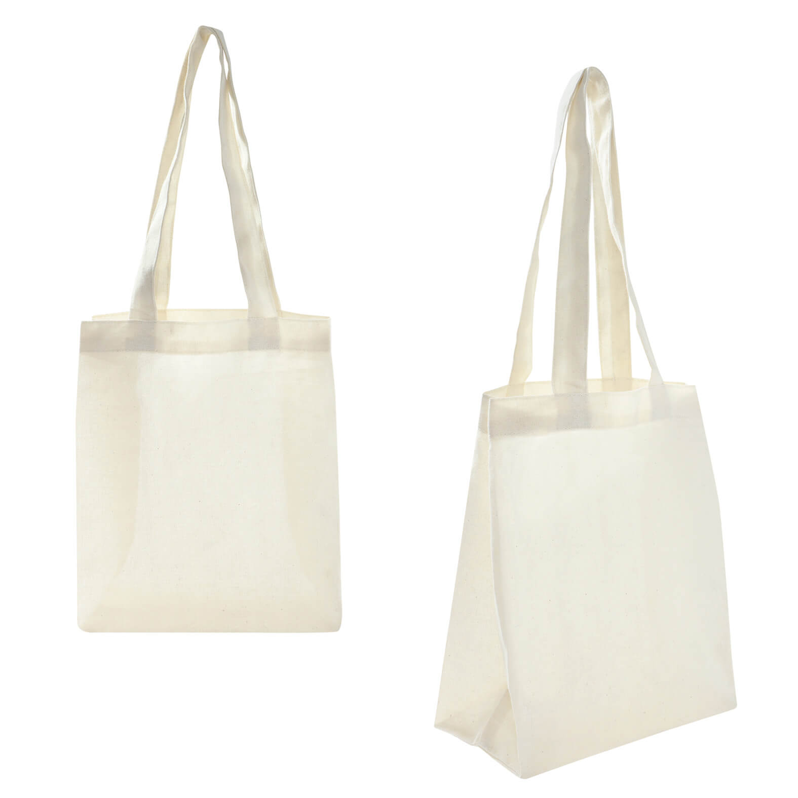 Mini bolsa de algodón cosida con asas. UNICO