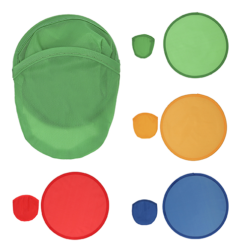 Frisbee plegable de tela. Incluye funda. AZUL