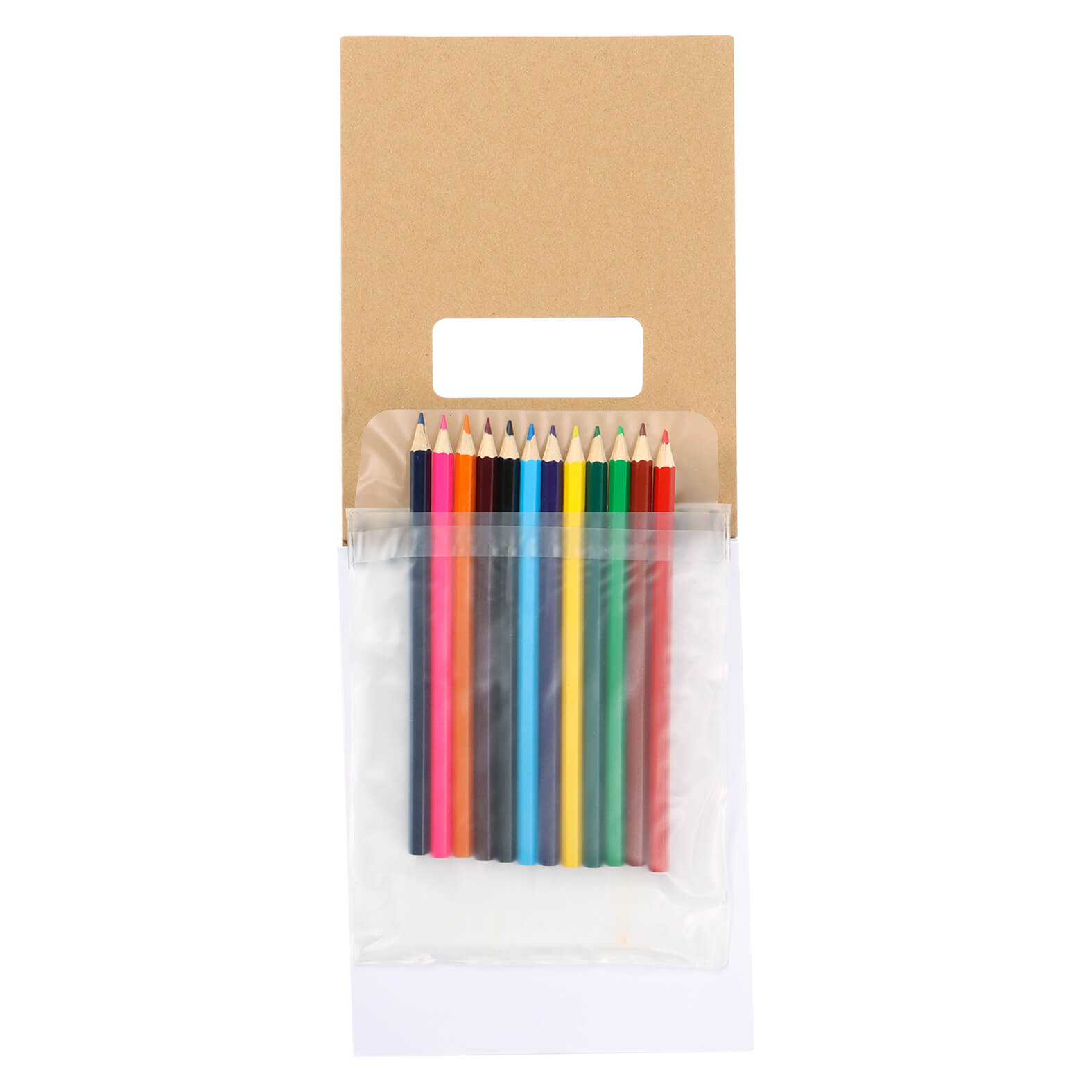 Libreta ecológica de pasta gruesa y espiral en la parte superior que incluye 12 colores y 50 hojas blancas. CARTON