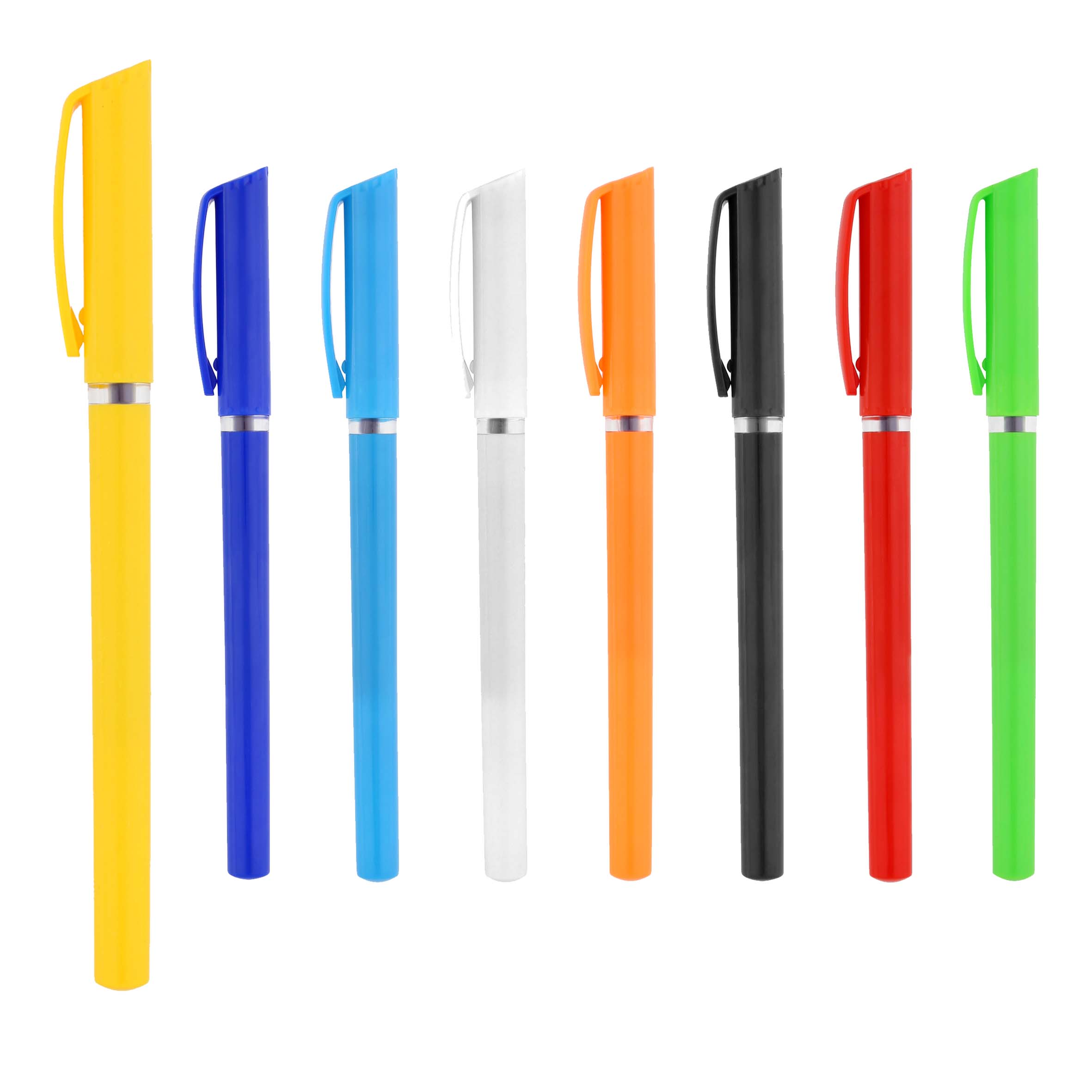 Bolígrafo de plástico con color sólido y tinta de gel. AMARILLO