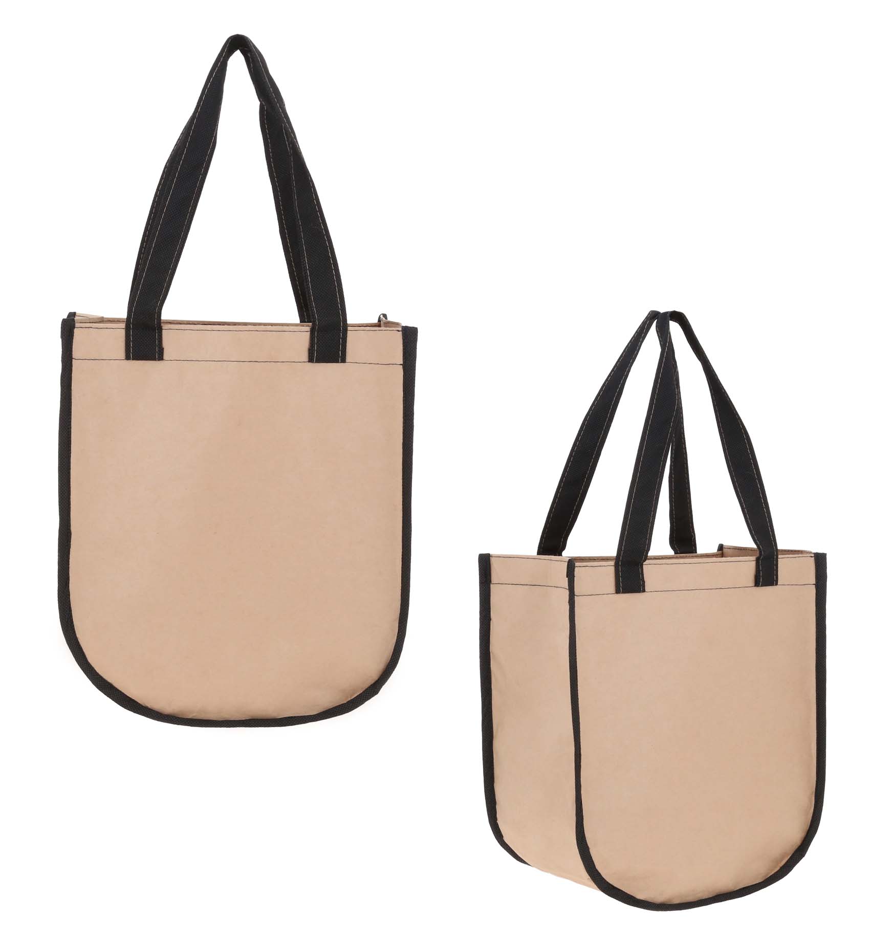 Bolsa ecológica de cartón cosida y laminada con asa de non woven. CARTON