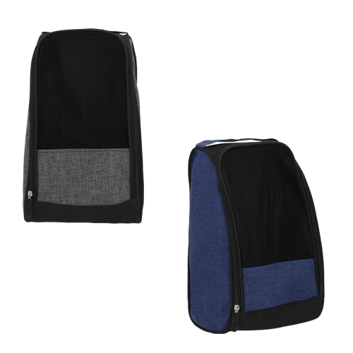 Zapatera portátil con malla y asa. AZUL