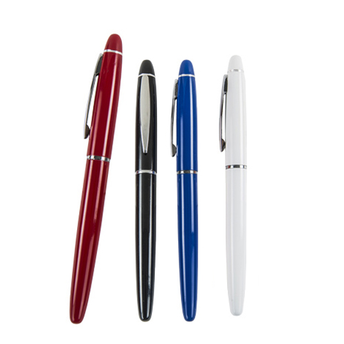 Bolígrafo de aluminio con tinta gel. AZUL