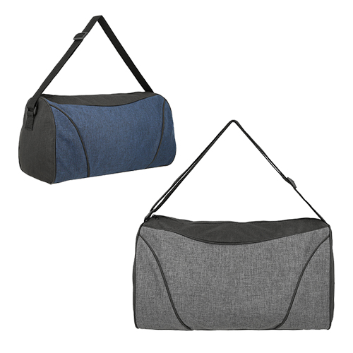 Maleta con compartimento principal, cierre y correa ajustable AZUL