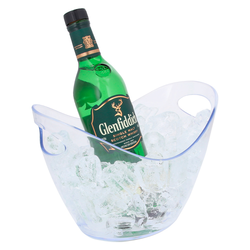 Hielera de plástico. TRANSPARENTE