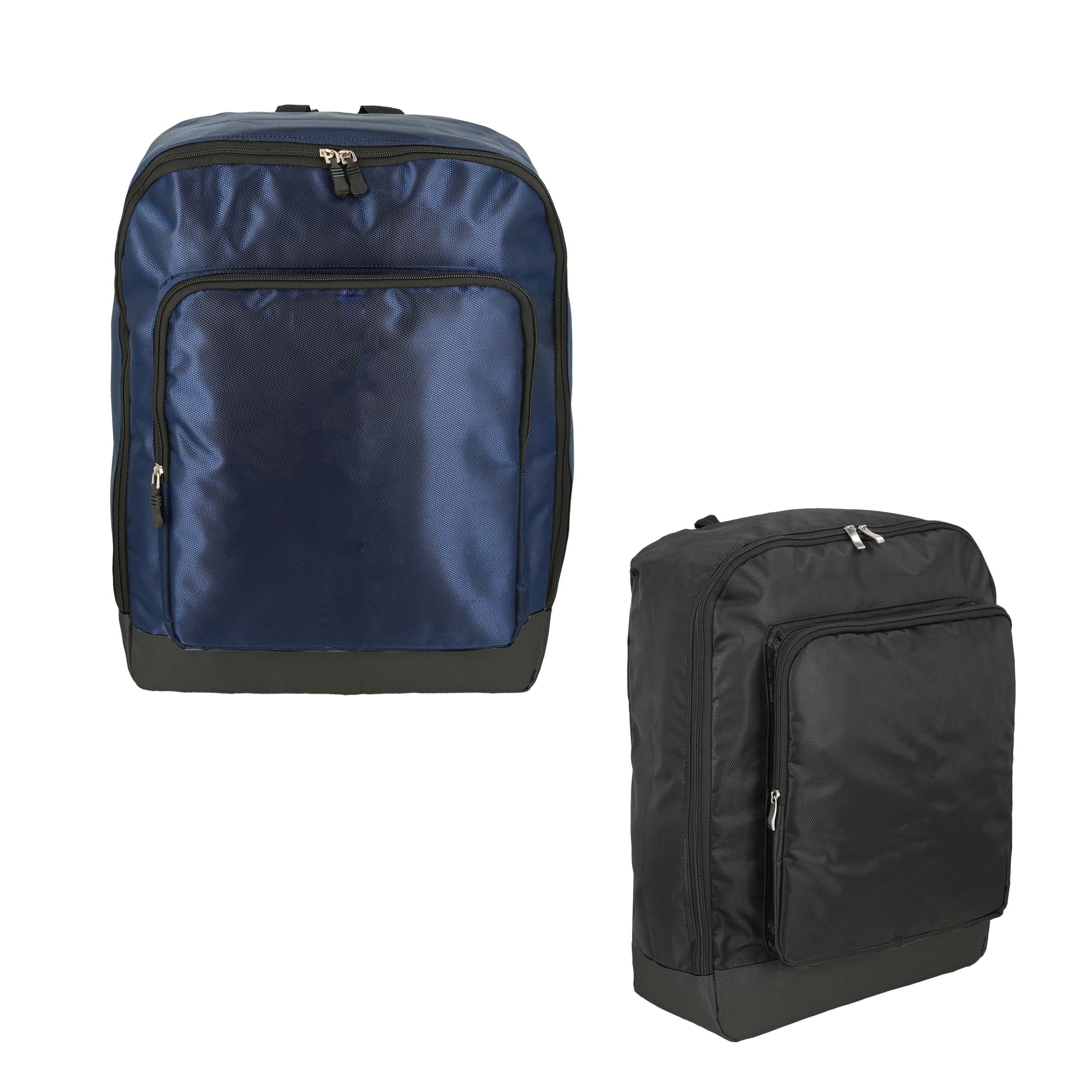 Mochila de 2 compartimentos. Compartimento principal con doble cierre y asa superior. AZUL