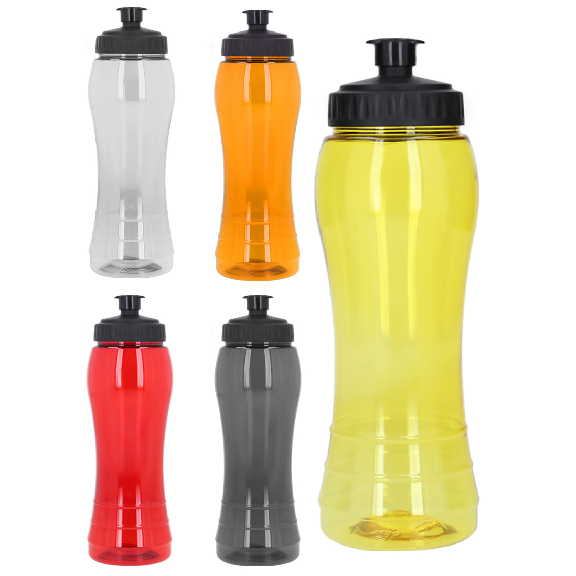 Cilindro de plástico de color traslúcido con chupón. (El envío de este material se hace por separado de base y tapas derivado a los cambios de altura si se traslada a otros lugares de la República). AMARILLO