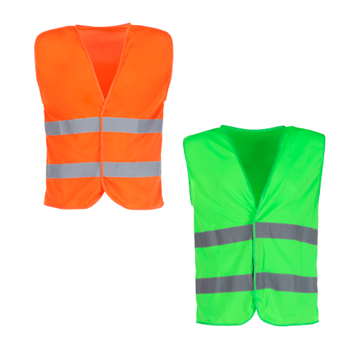 Chaleco de seguridad de tela reflejante. AMARILLO