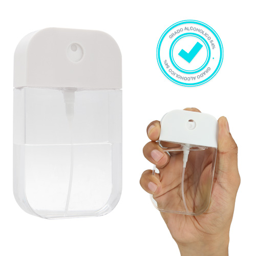 Gel antibacterial en spray. (Se puede rellenar) . TRANSPARENTE