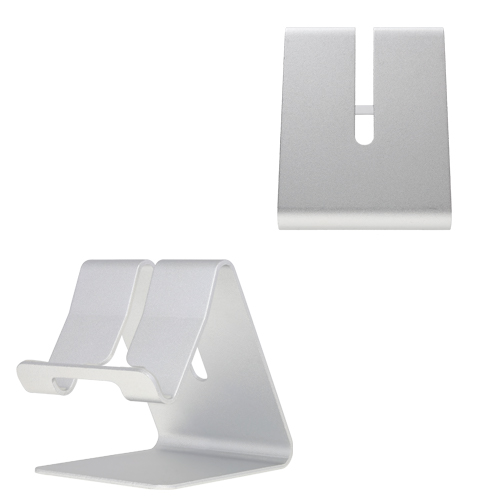 Soporte metálico para celular. PLATA