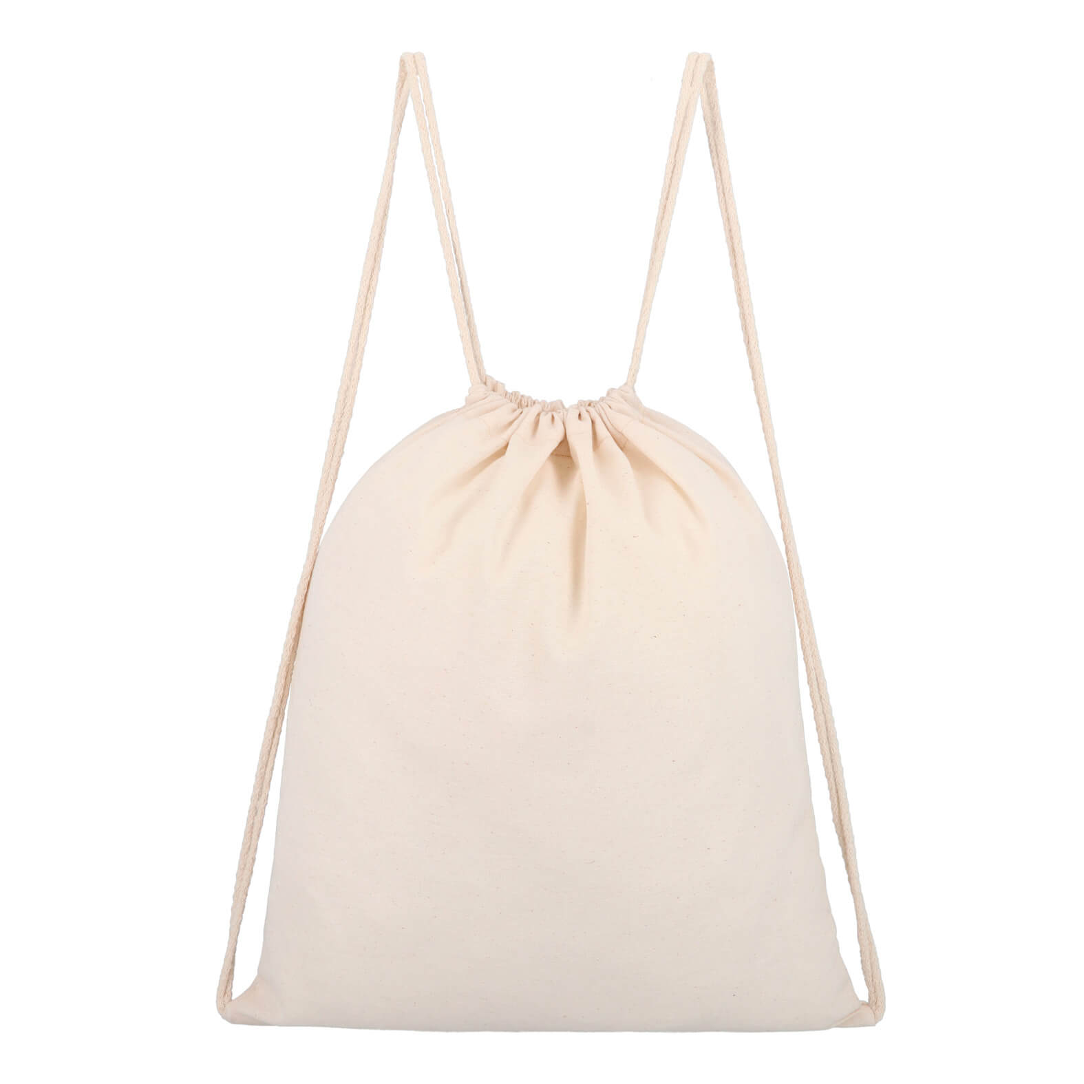 Morral de algodón cosido. BEIGE