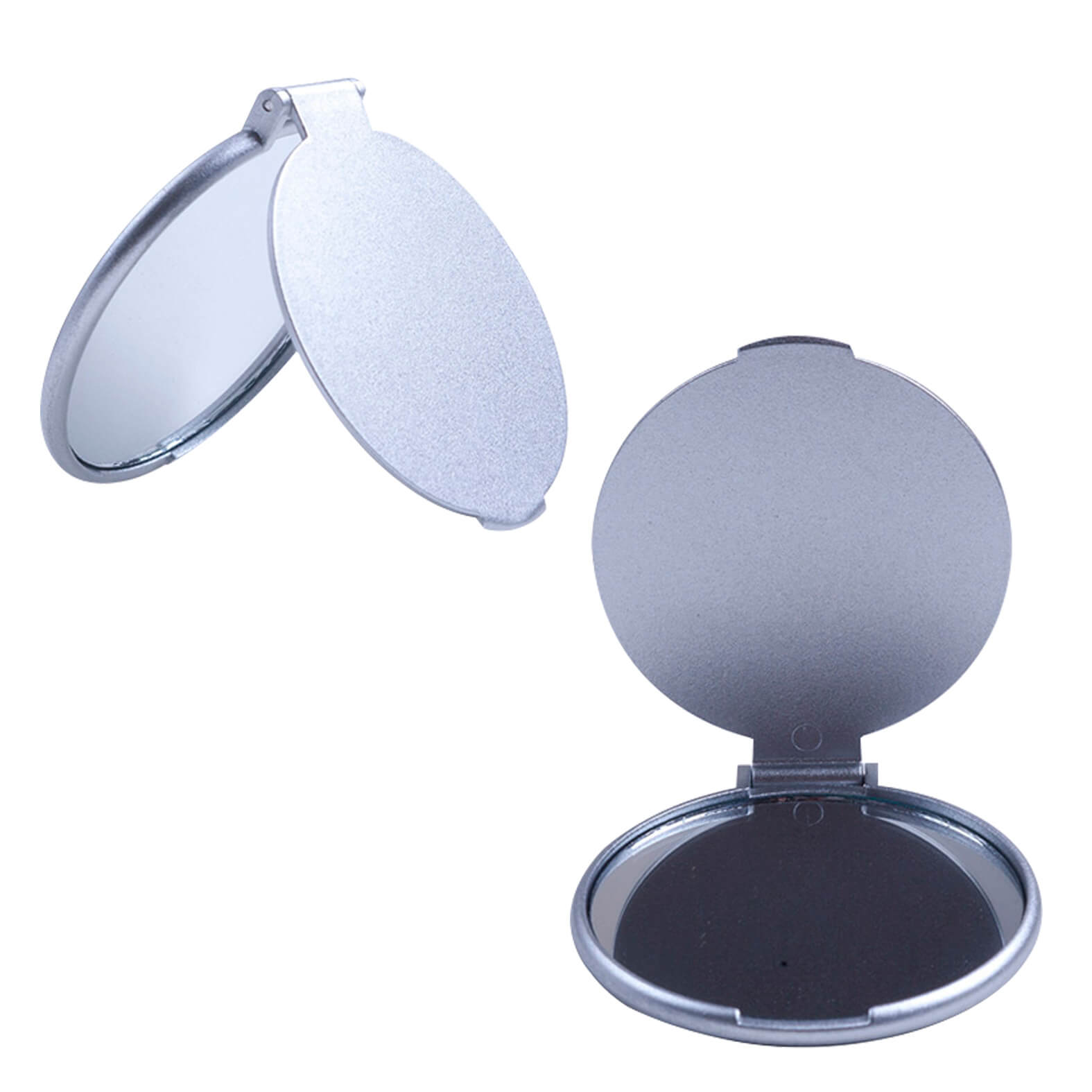 Espejo de plástico con apariencia metálica. PLATA