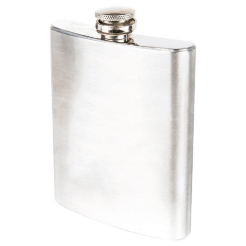 Licorera sublimable de acero inoxidable con tapa enroscable. PLATA